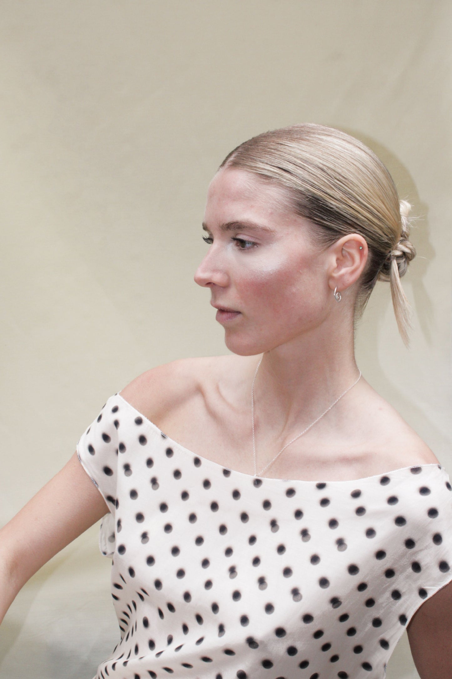 THE DAWN DRESS FADED POLKADOT