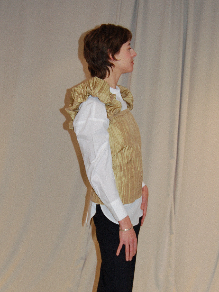 PLISSE TOP GOLD