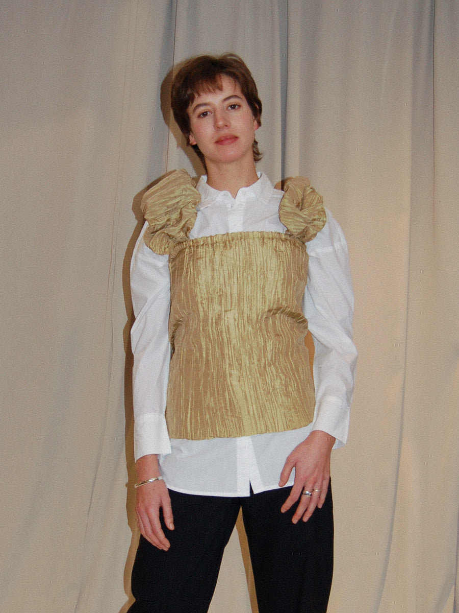 PLISSE TOP GOLD