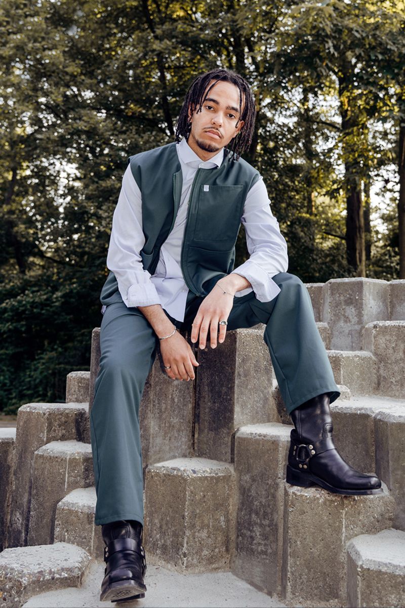 HAAS SUIT FOREST GREEN