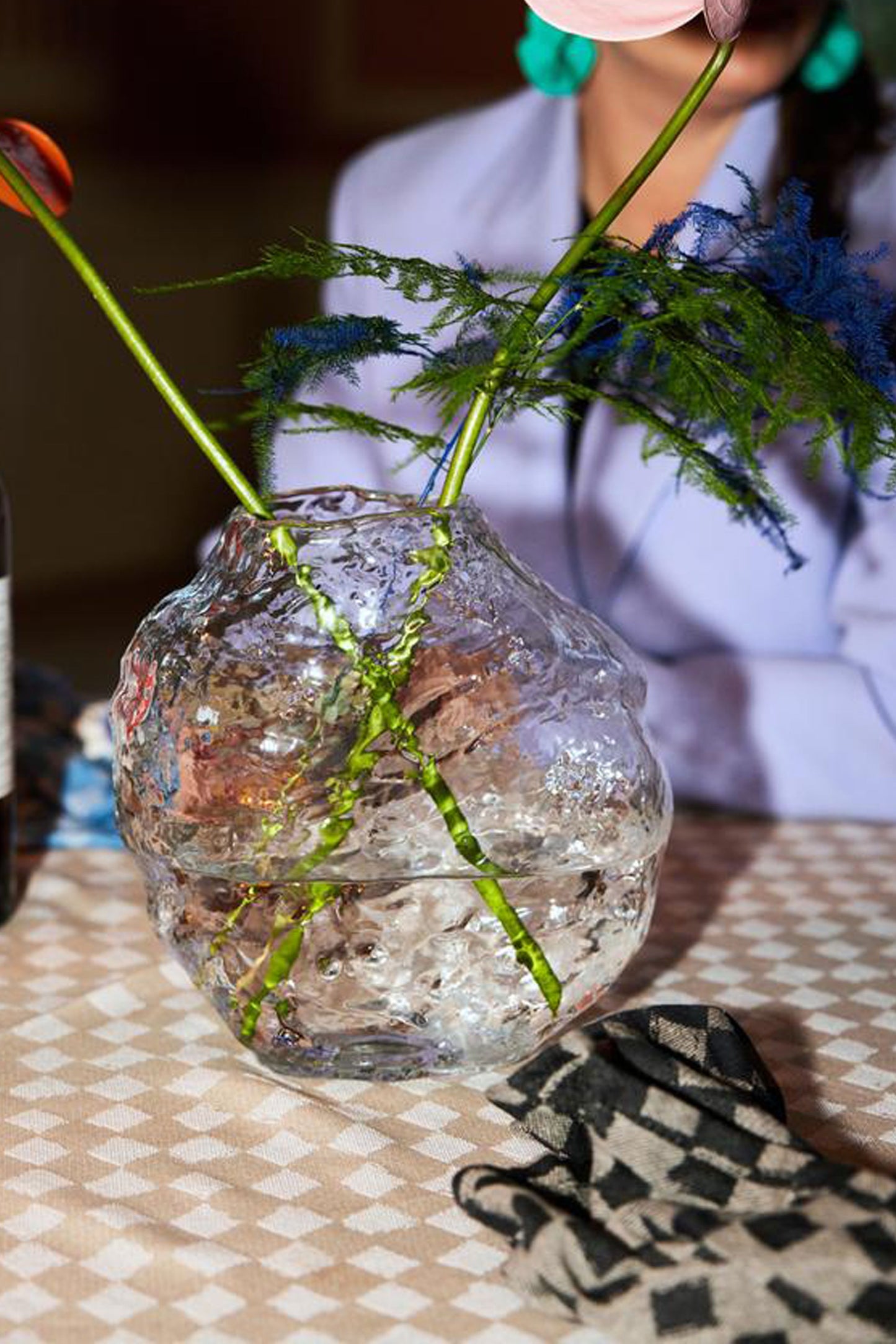 WATER DROP GLASS VASE