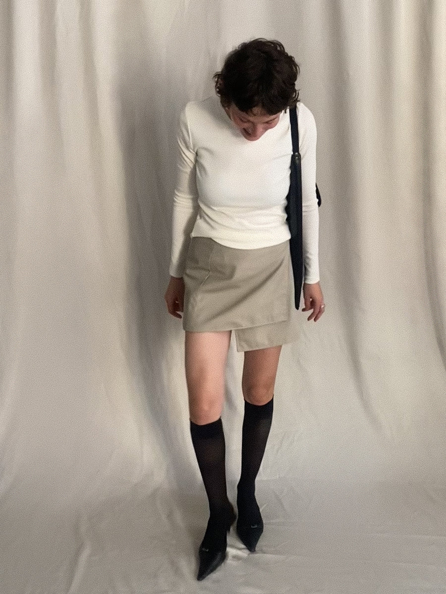 WRAP SKIRT SAND