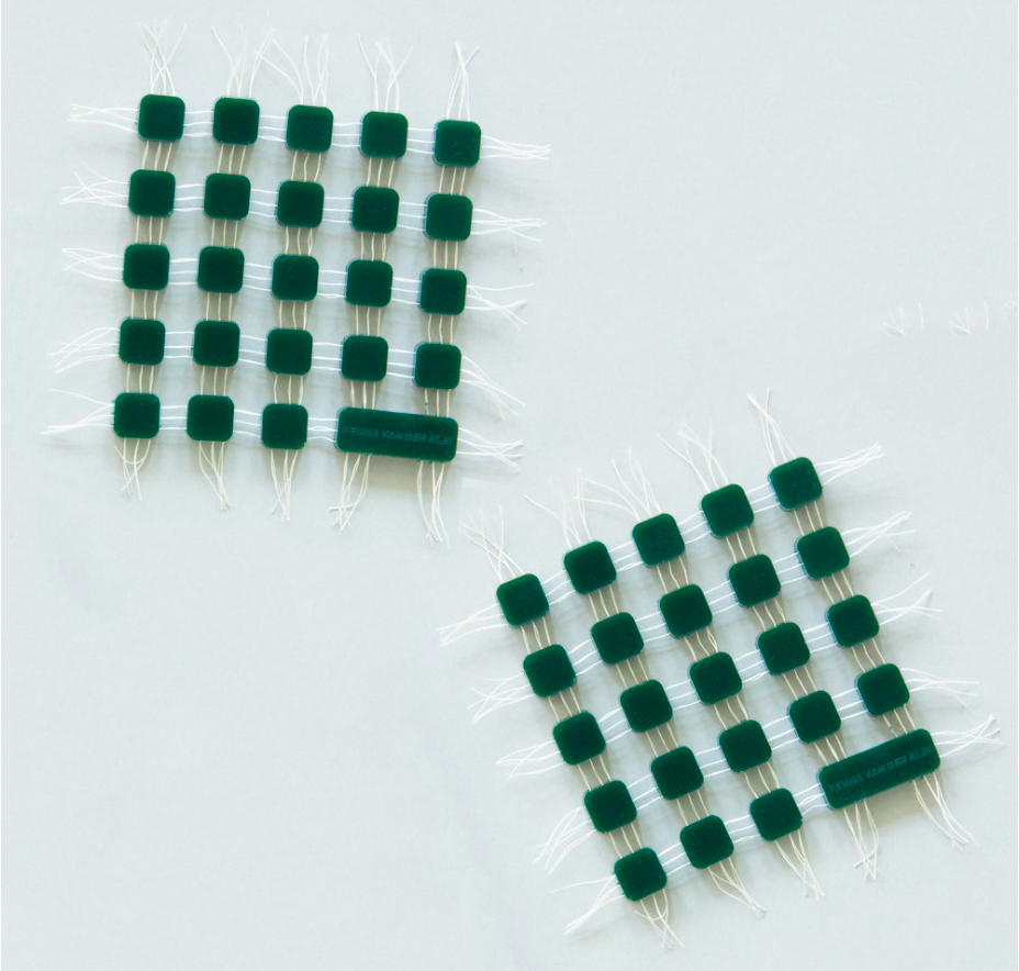 Table Jewel set of two 8x8 Forest Green