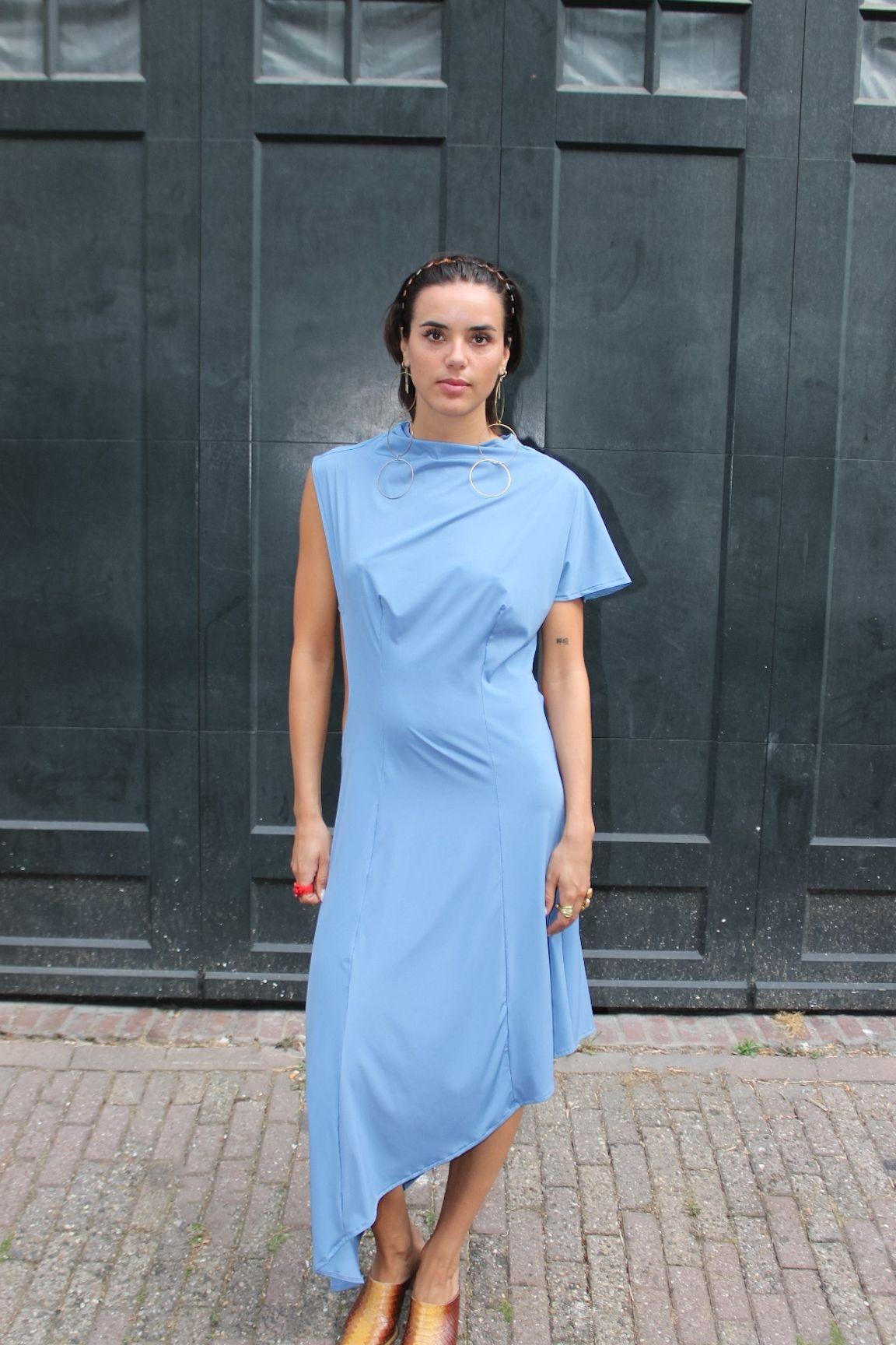 UNNA DRESS LIGHT BLUE