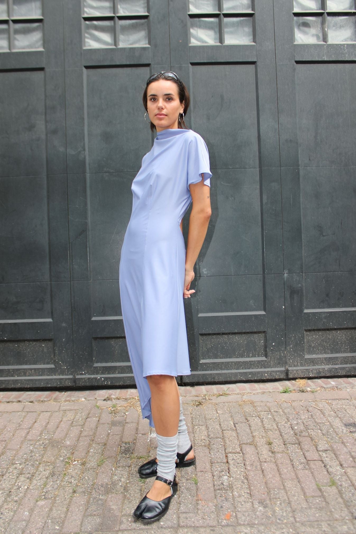 UNNA DRESS ICE BLUE