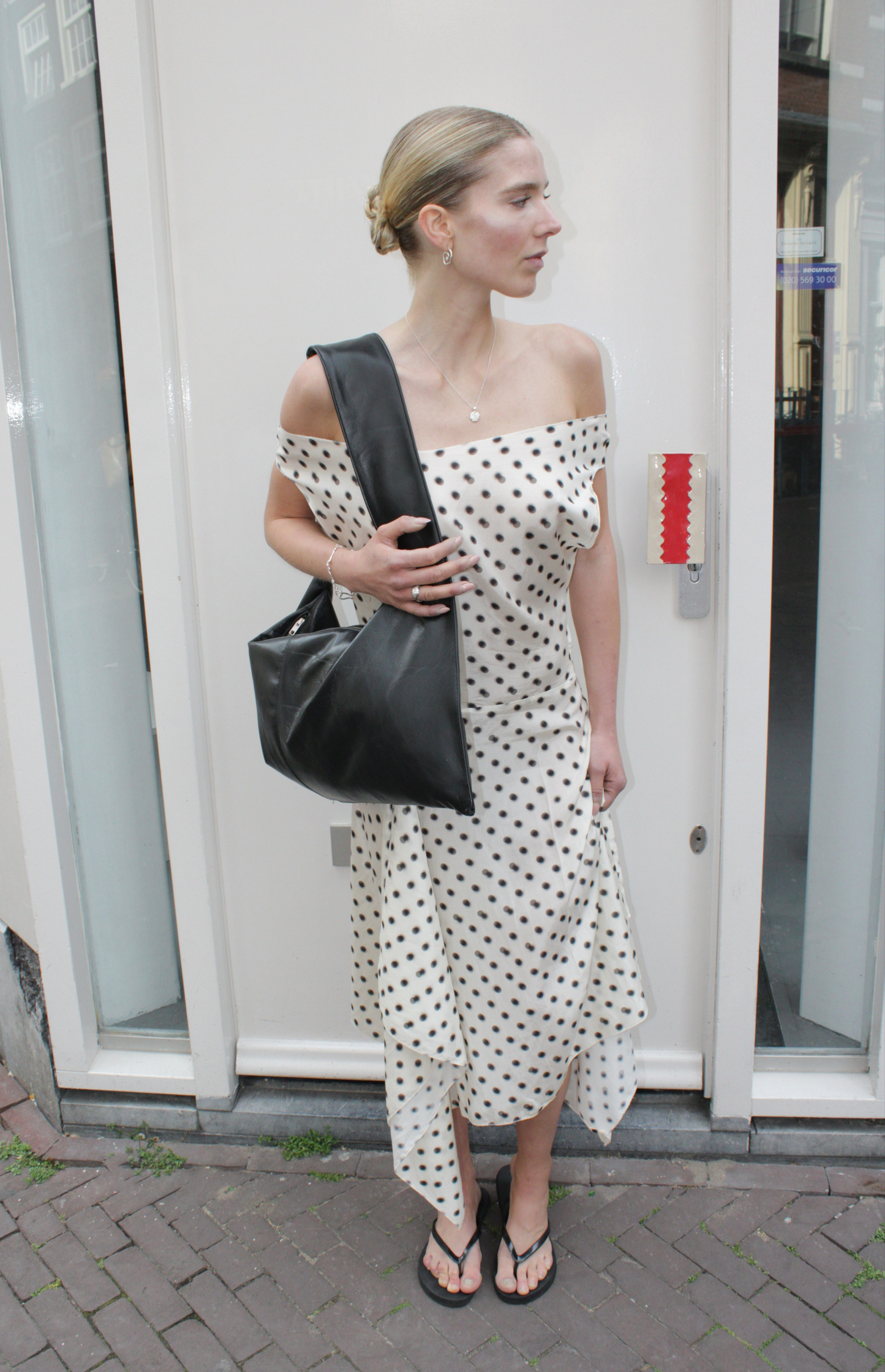 THE DAWN DRESS FADED POLKADOT