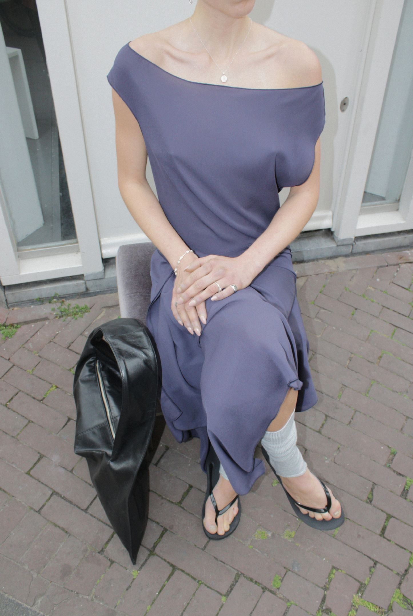THE DAWN DRESS DARK GREY