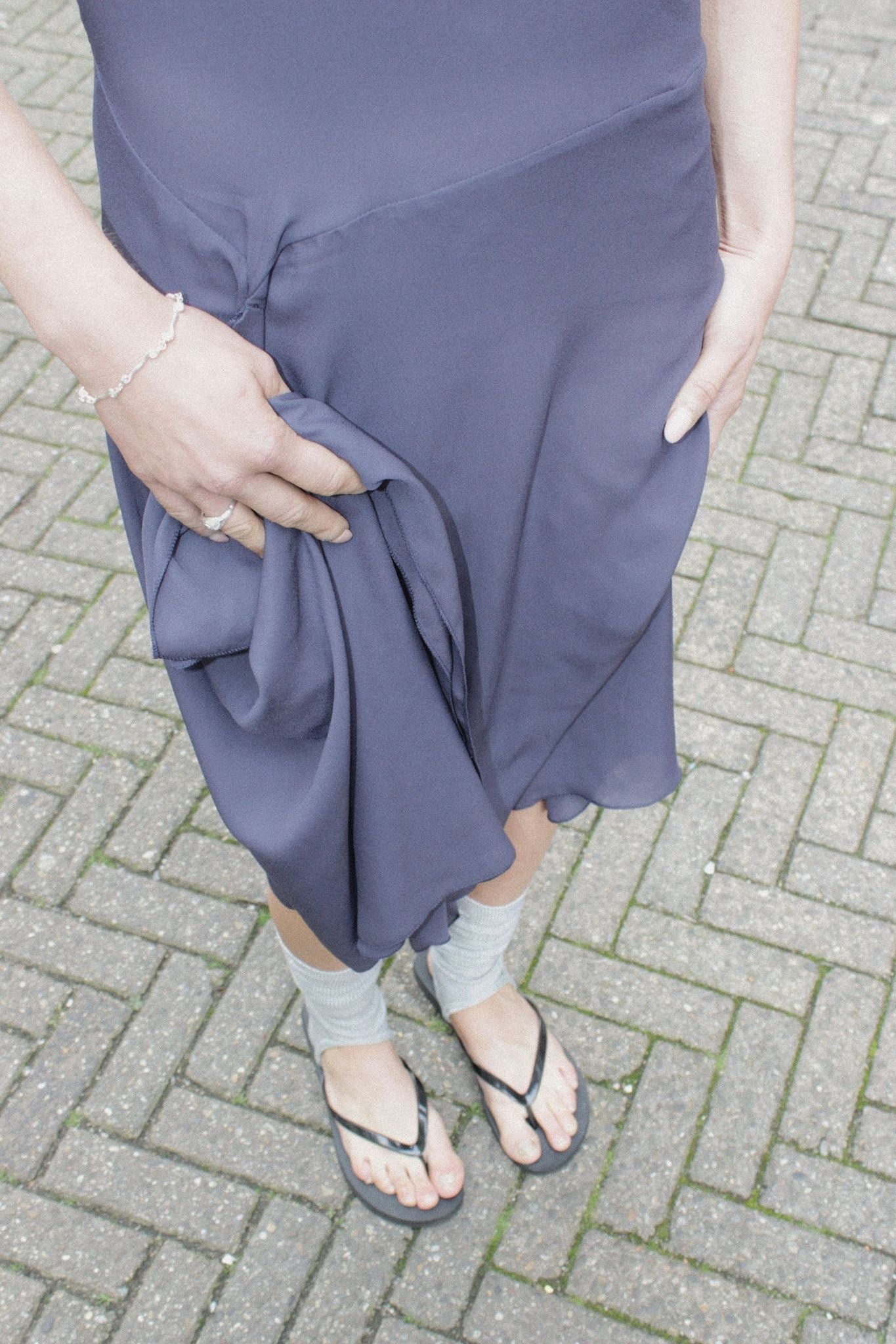 THE DAWN DRESS DARK GREY