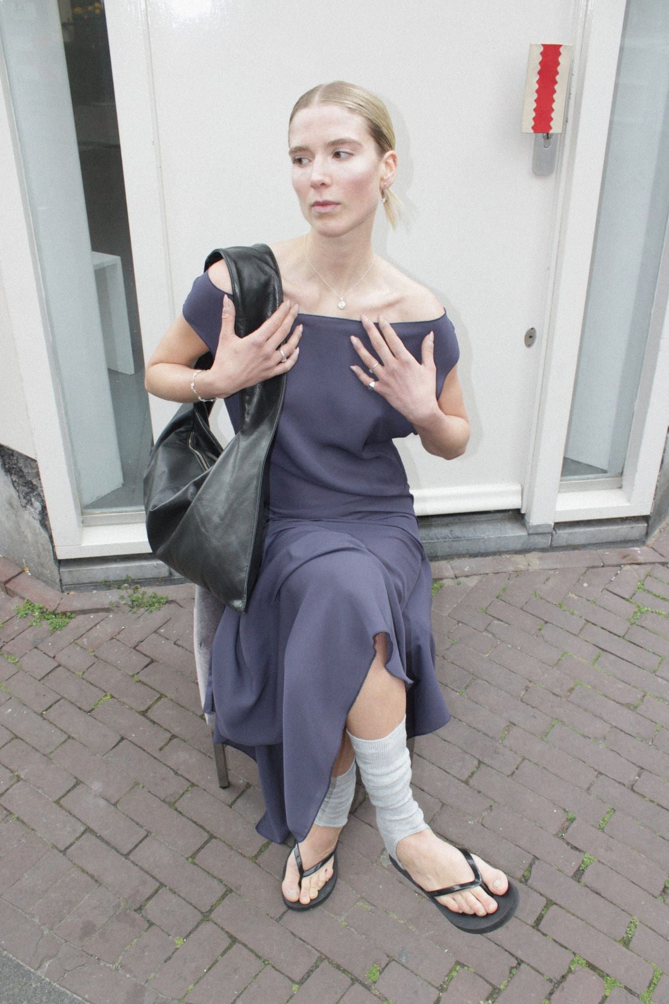 THE DAWN DRESS DARK GREY