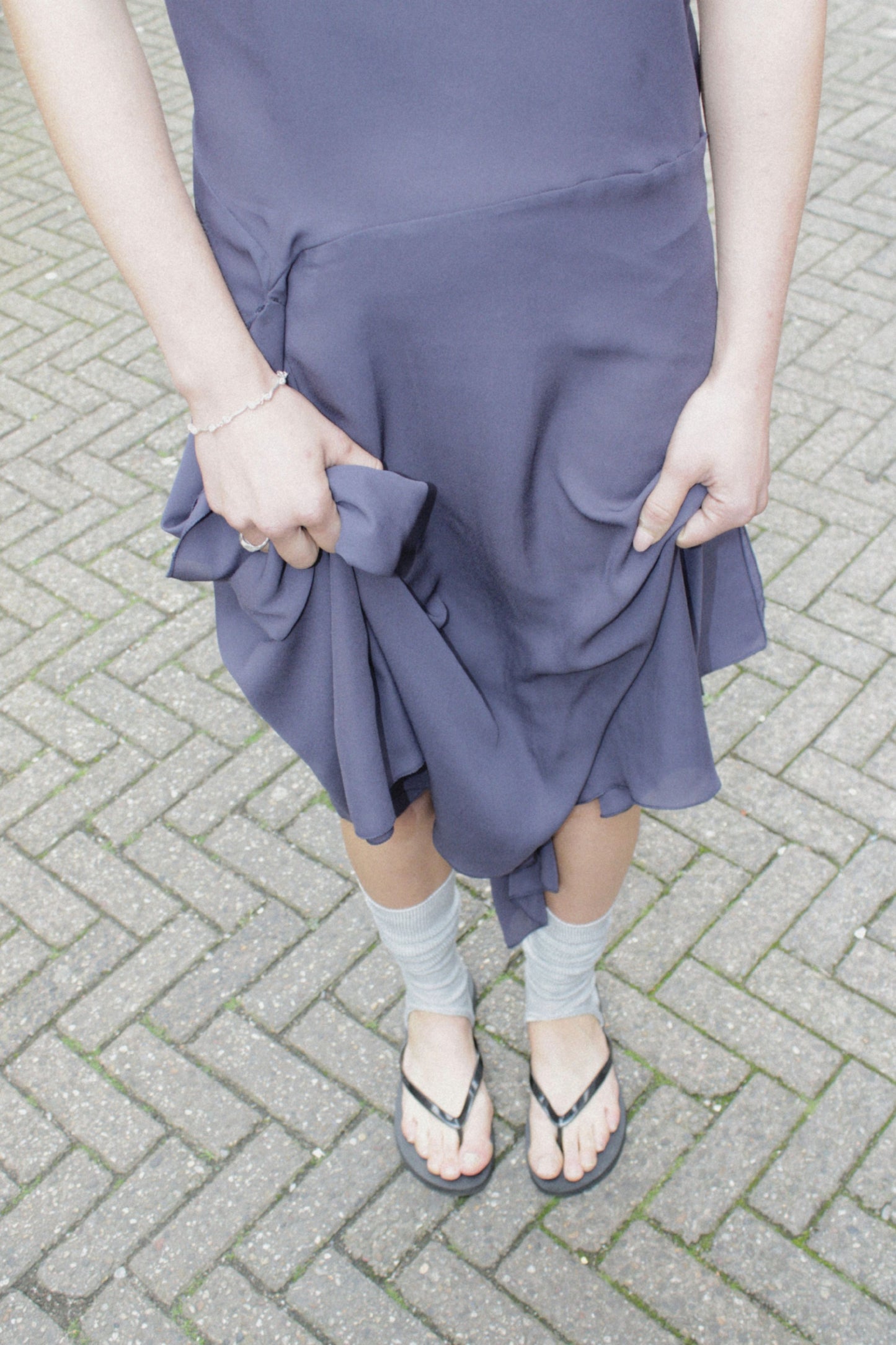 THE DAWN DRESS DARK GREY