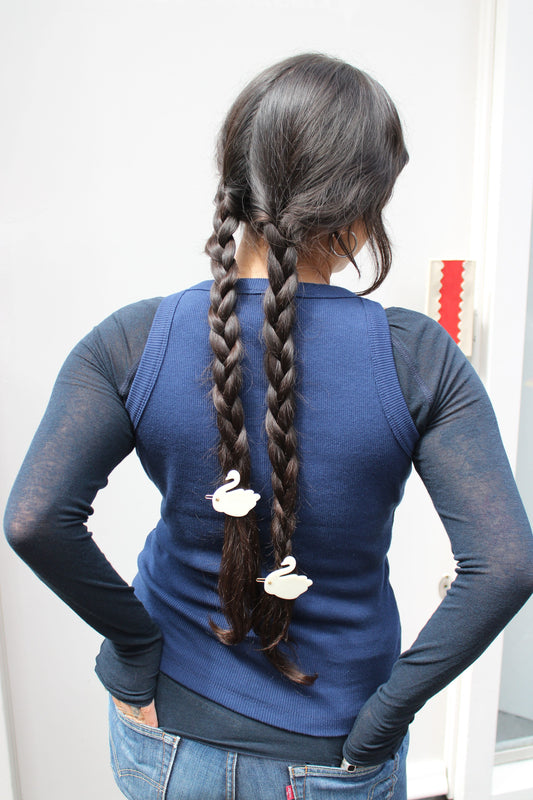TURTLE STORY SWAN HAIR CLIP