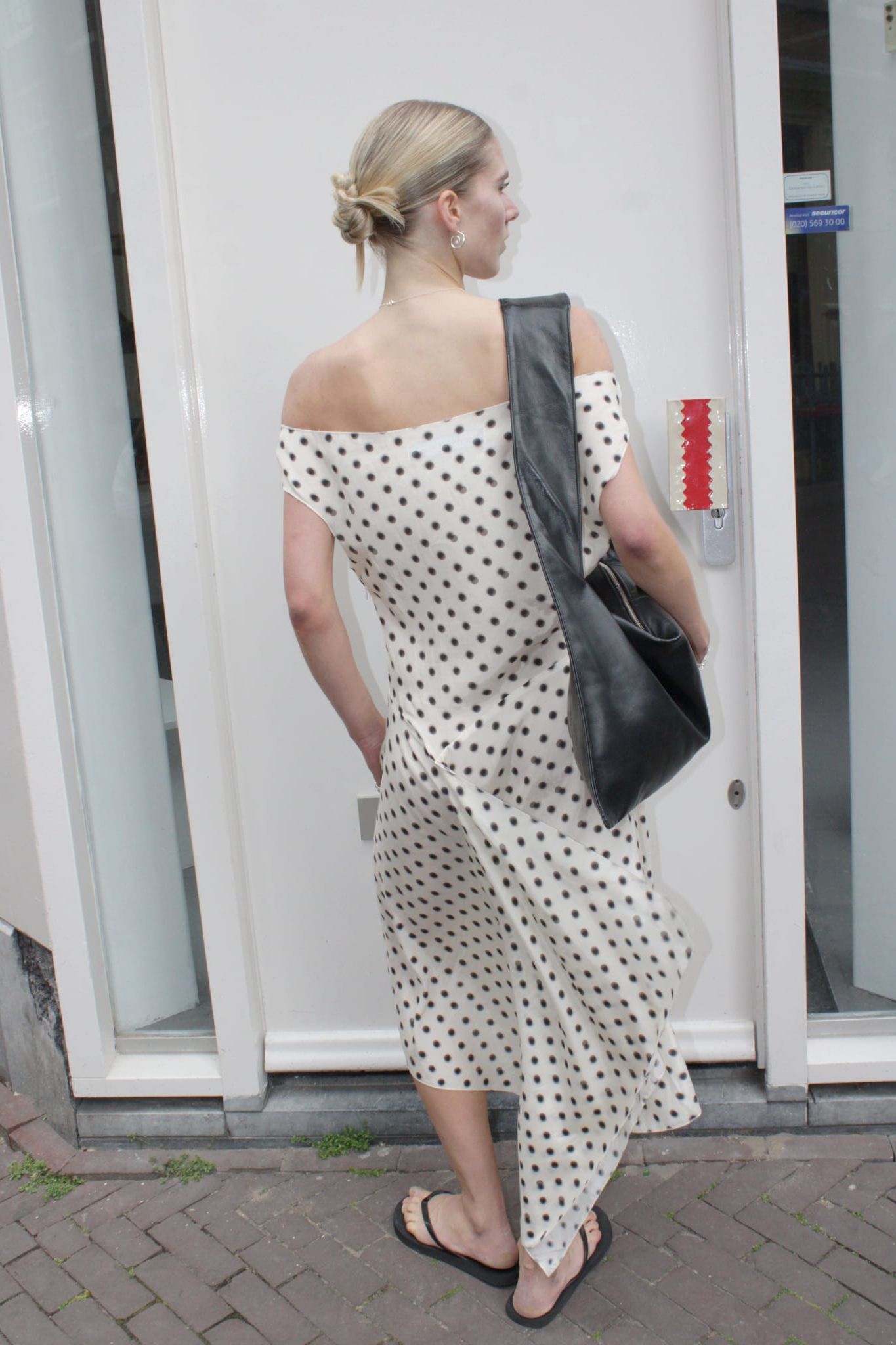 THE DAWN DRESS FADED POLKADOT