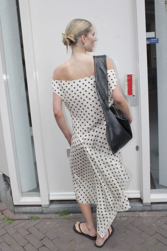 THE DAWN DRESS FADED POLKADOT