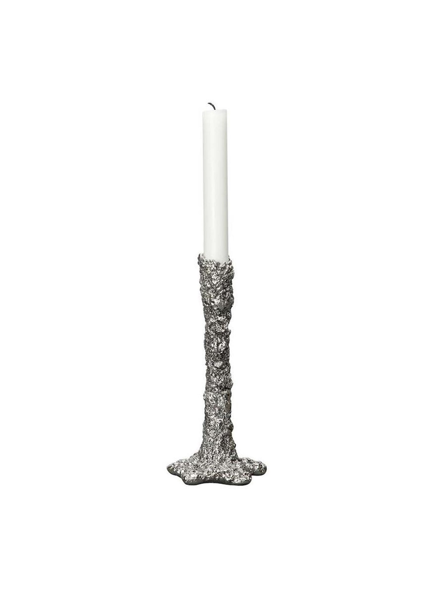 SILVER SPACE CANDLE HOLDER