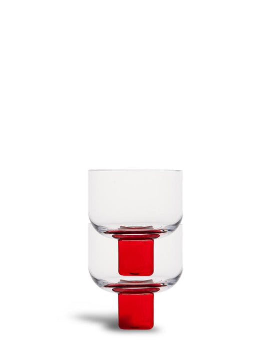 WINE GLASS RED BLOCK